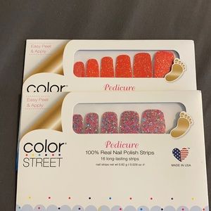 2 color street pedicure sets